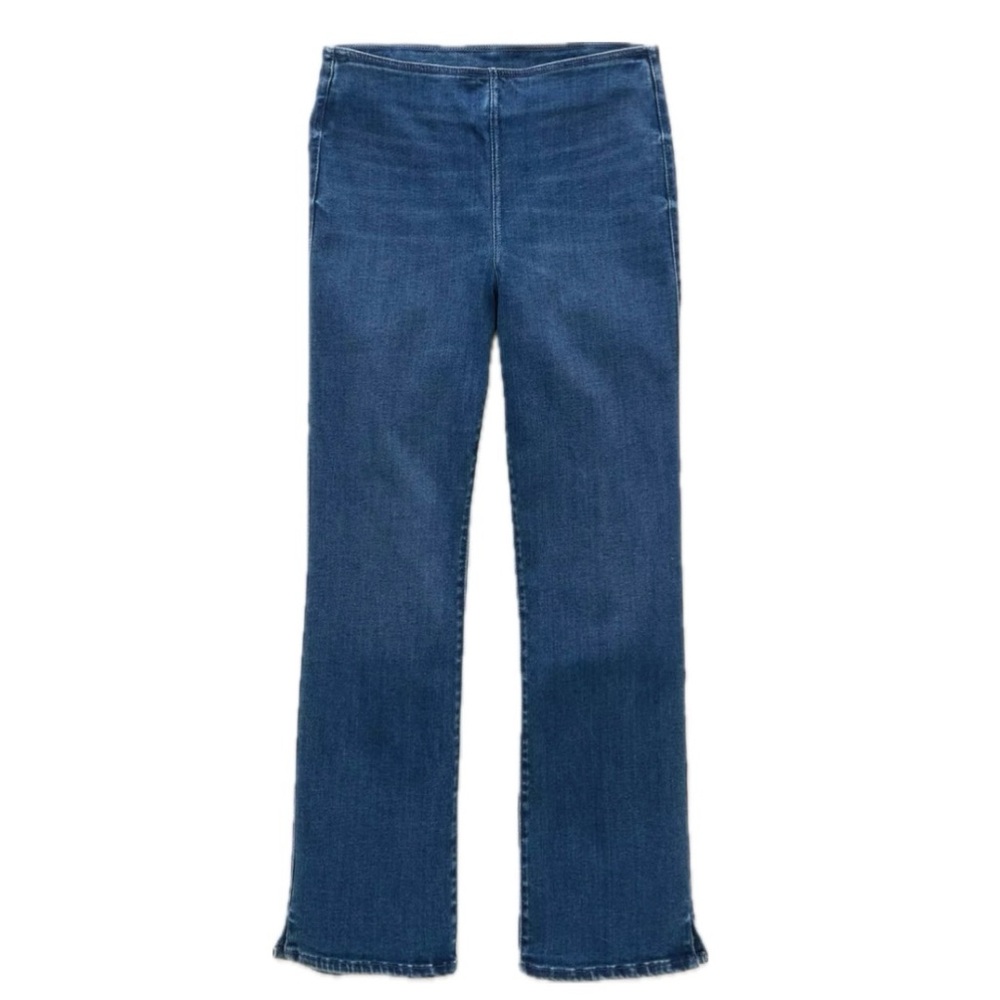 AE Luxe Pull-On High-Waisted Kick Bootcut Crop Jean